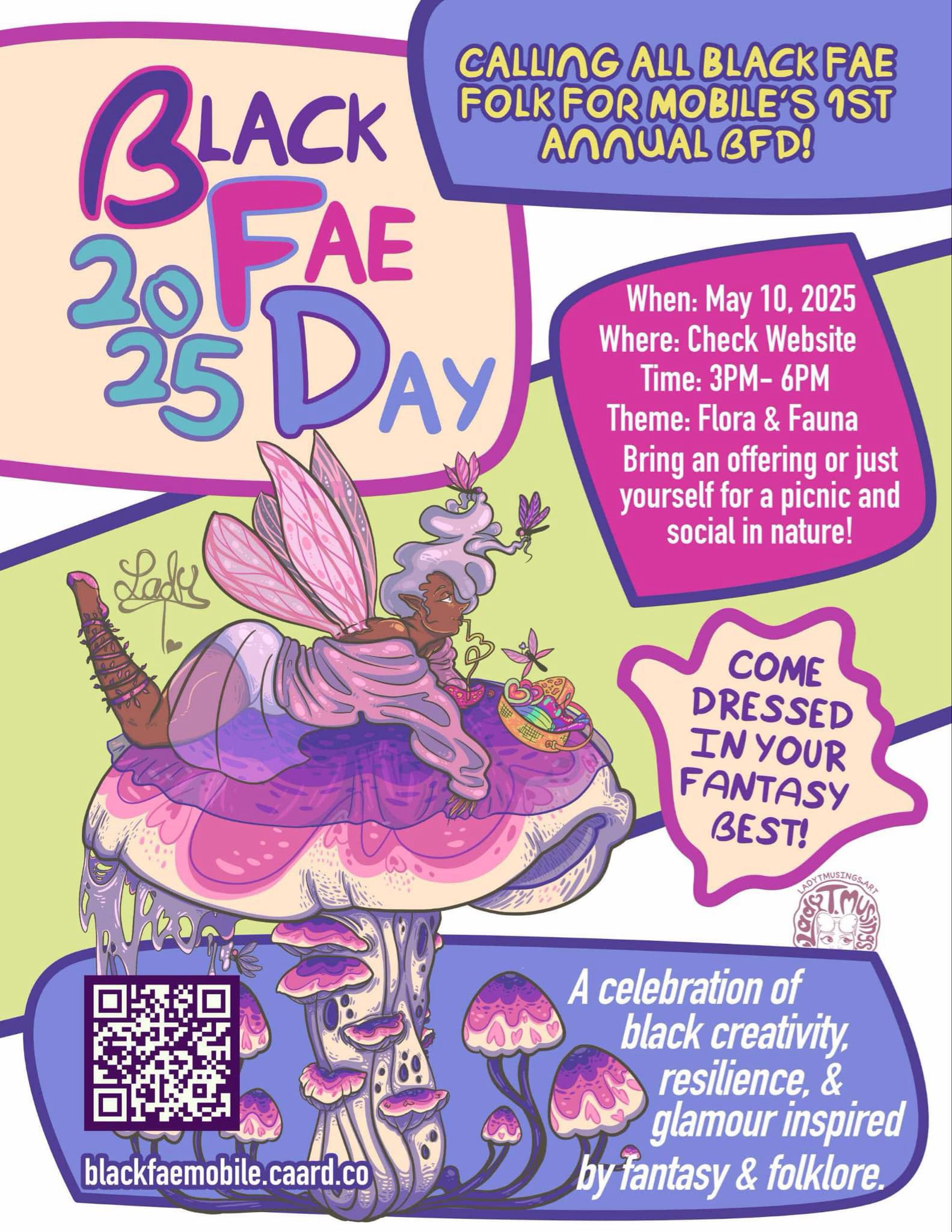 Black Fae Day Mobile, Alabama Flyer